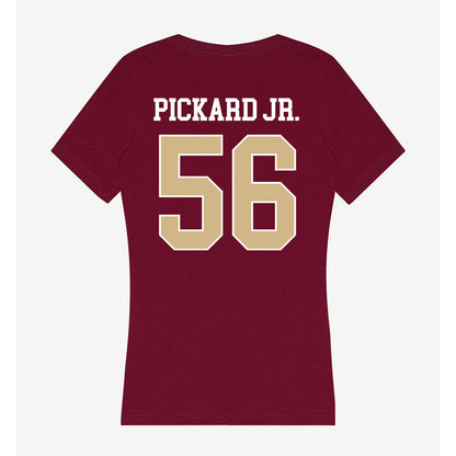 FSU - NCAA Football : Steven Pickard Jr. - Women's V-Neck T-Shirt-1