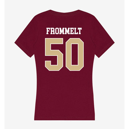 FSU - NCAA Baseball : Kaden Frommelt - Women's V-Neck T-Shirt-1