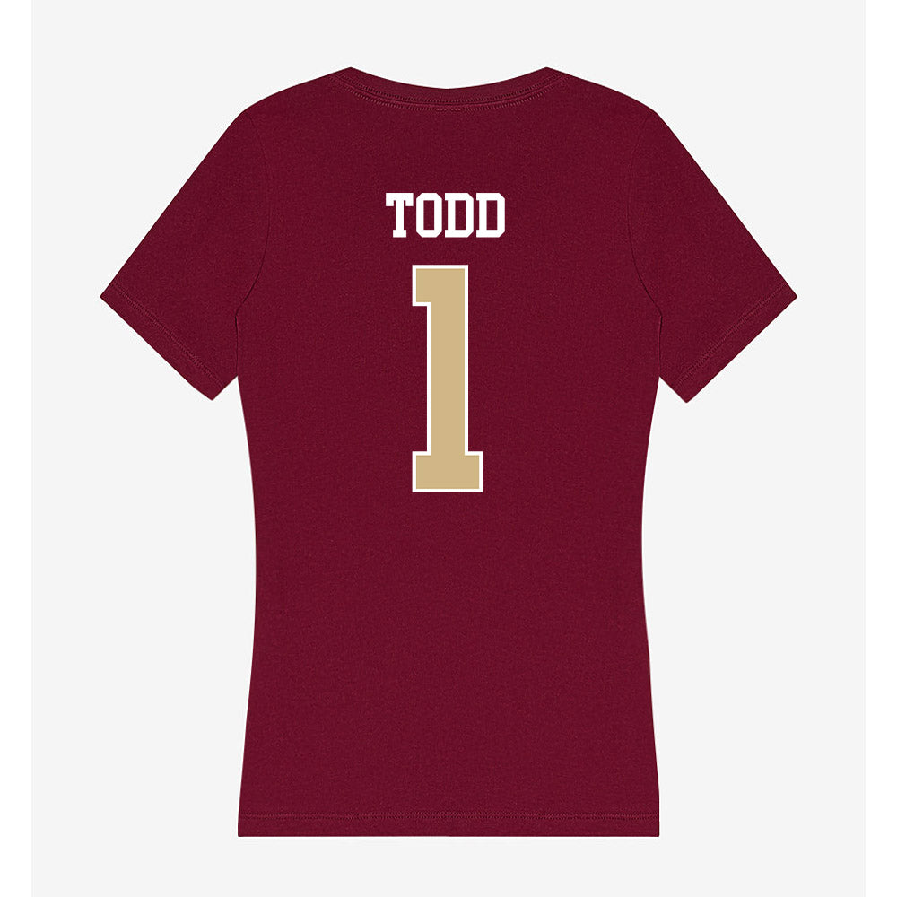 FSU - NCAA Women's Soccer : Adelyn Todd - Women's V-Neck T-Shirt-1