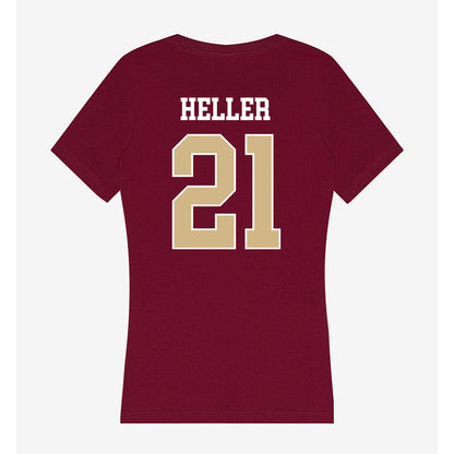 FSU - NCAA Softball : Marin Heller - Women's V-Neck T-Shirt-1