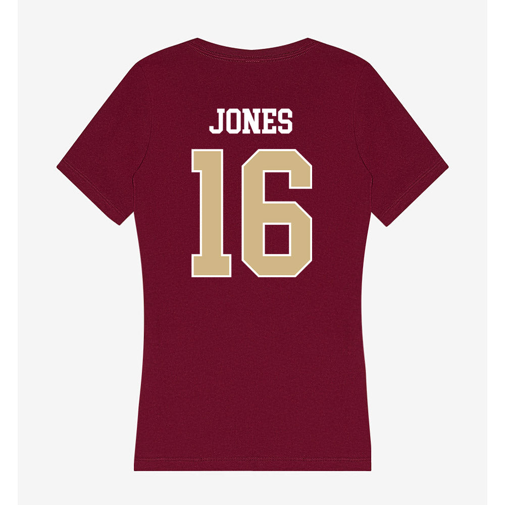 FSU - NCAA Football : Quindarrius Jones - Women's V-Neck T-Shirt-1