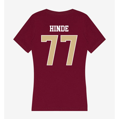 FSU - NCAA Softball : Anna Hinde - Women's V-Neck T-Shirt-1