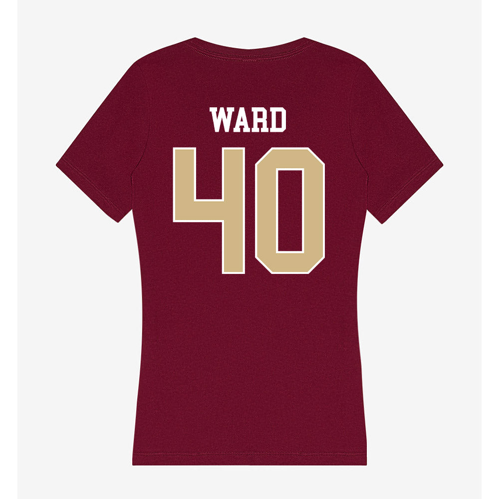 FSU - NCAA Women's Lacrosse : Lydia Ward - Women's V-Neck T-Shirt-1