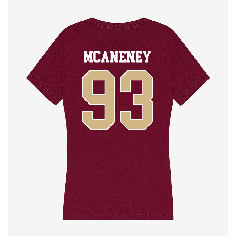 FSU - NCAA Football : Conor McAneney - Women's V-Neck T-Shirt-1