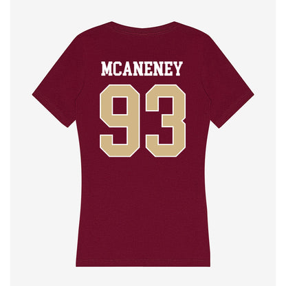 FSU - NCAA Football : Conor McAneney - Women's V-Neck T-Shirt-1