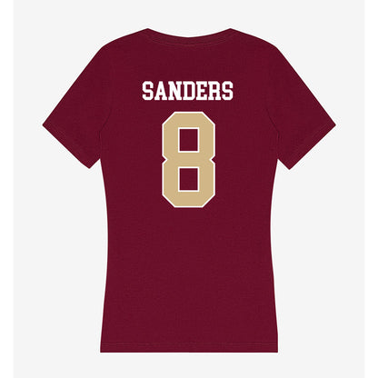 FSU - NCAA Women's Lacrosse : Marleigh Sanders - Women's V-Neck T-Shirt-1