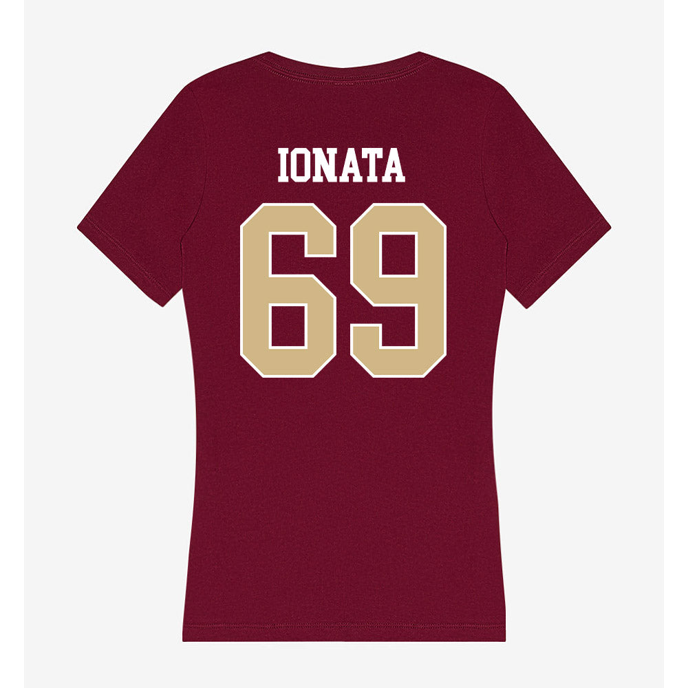 FSU - NCAA Football : Mike Ionata - Women's V-Neck T-Shirt-1