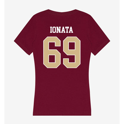 FSU - NCAA Football : Mike Ionata - Women's V-Neck T-Shirt-1