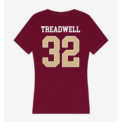 FSU - NCAA Women's Basketball : Avery Treadwell - Women's V-Neck T-Shirt-1