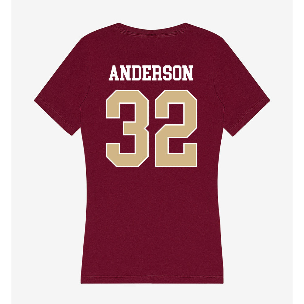 FSU - NCAA Football : Jalen Anderson - Women's V-Neck T-Shirt-1