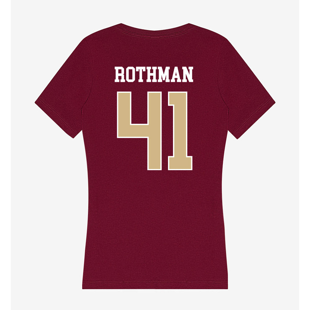 FSU - NCAA Beach Volleyball : Audrey Rothman - Women's V-Neck T-Shirt-1