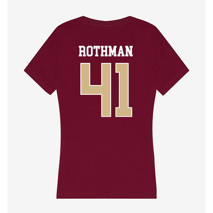 FSU - NCAA Beach Volleyball : Audrey Rothman - Women's V-Neck T-Shirt-1