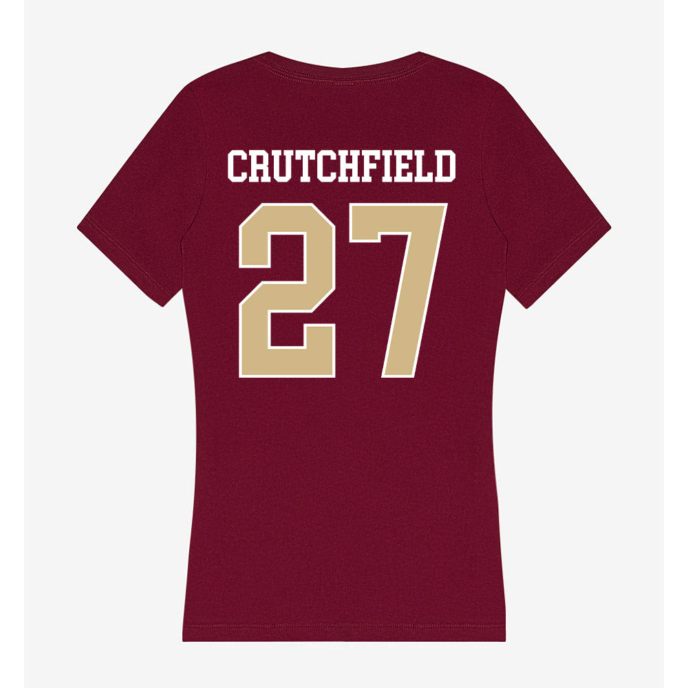 FSU - NCAA Football : Jordan Crutchfield - Women's V-Neck T-Shirt-1