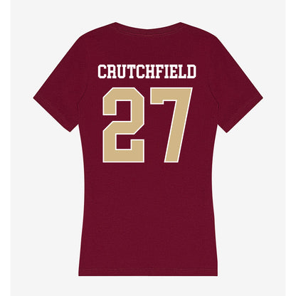 FSU - NCAA Football : Jordan Crutchfield - Women's V-Neck T-Shirt-1