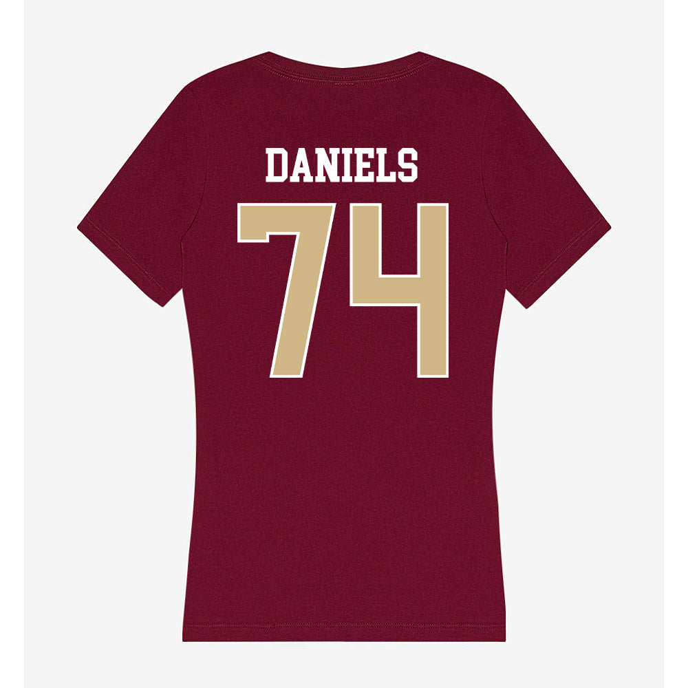 FSU - NCAA Football : Jonathan Daniels - Women's V-Neck T-Shirt-1