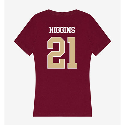 FSU - NCAA Beach Volleyball : Bailey Higgins - Women's V-Neck T-Shirt-1