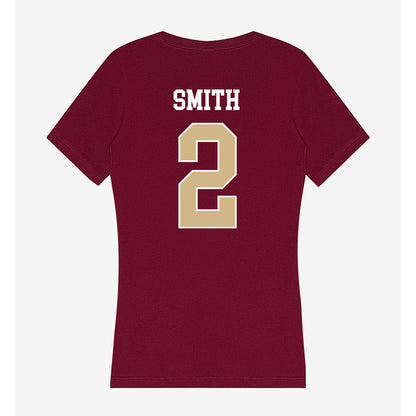 FSU - NCAA Women's Lacrosse : Ruby Smith - Women's V-Neck T-Shirt-1