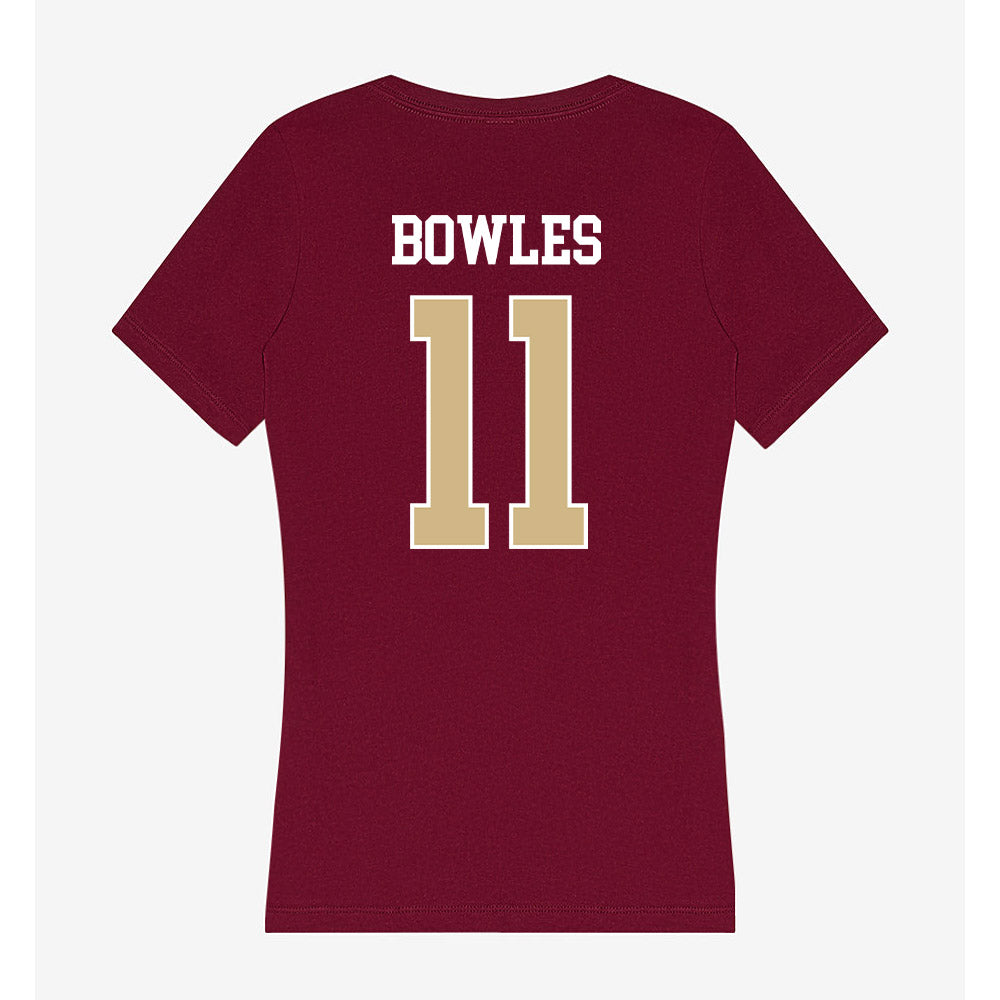 FSU - NCAA Women's Basketball : Sydney Bowles - Women's V-Neck T-Shirt-1