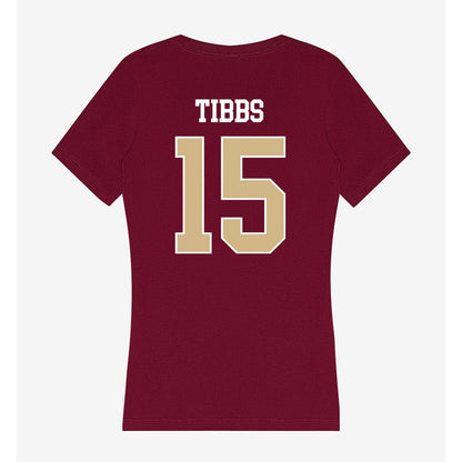 FSU - NCAA Women's Lacrosse : Mary Tibbs - Women's V-Neck T-Shirt-1