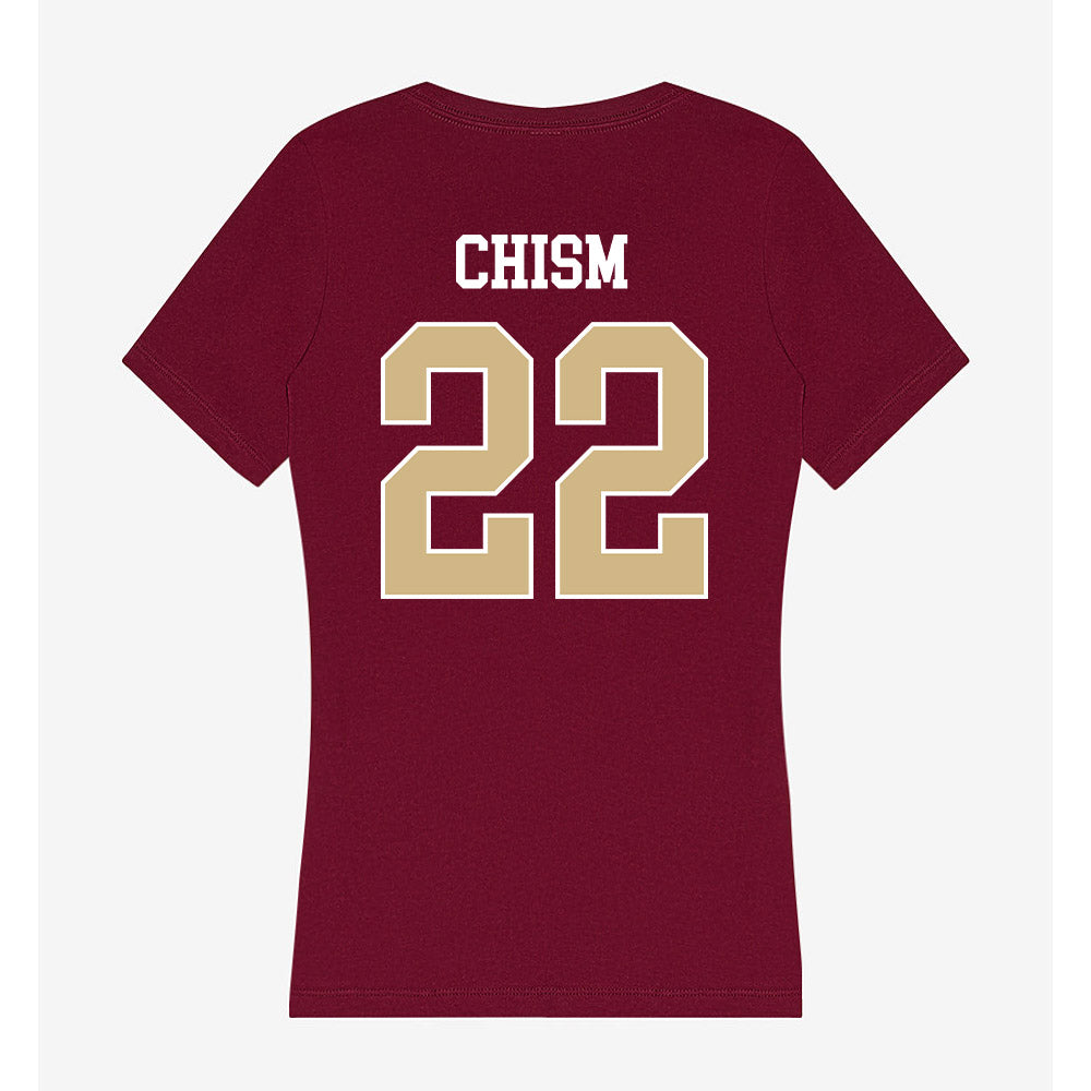 FSU - NCAA Softball : Harlie Chism - Women's V-Neck T-Shirt-1