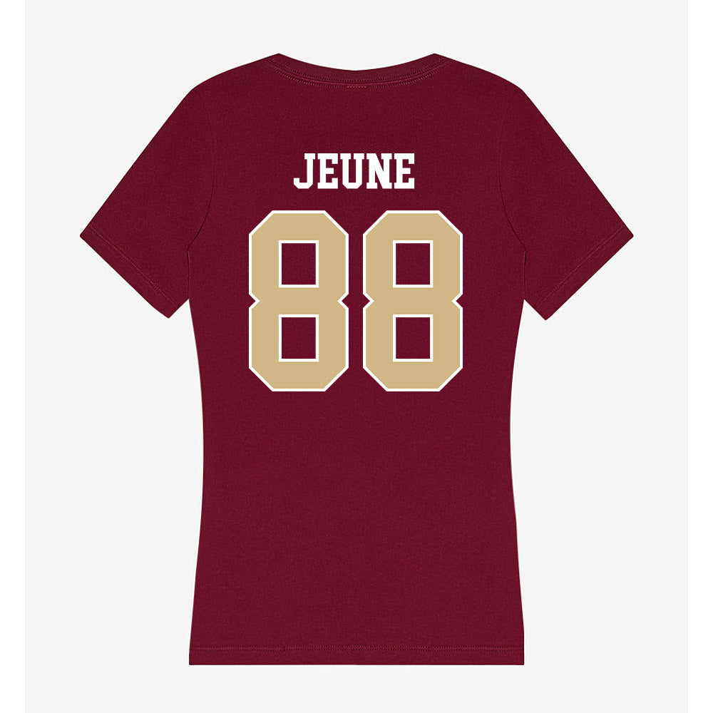 FSU - NCAA Football : Keenen Jeune - Women's V-Neck T-Shirt-1