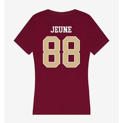 FSU - NCAA Football : Keenen Jeune - Women's V-Neck T-Shirt-1