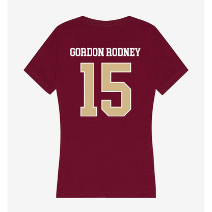FSU - NCAA Women's Soccer : Anniyah Gordon Rodney - Women's V-Neck T-Shirt-1