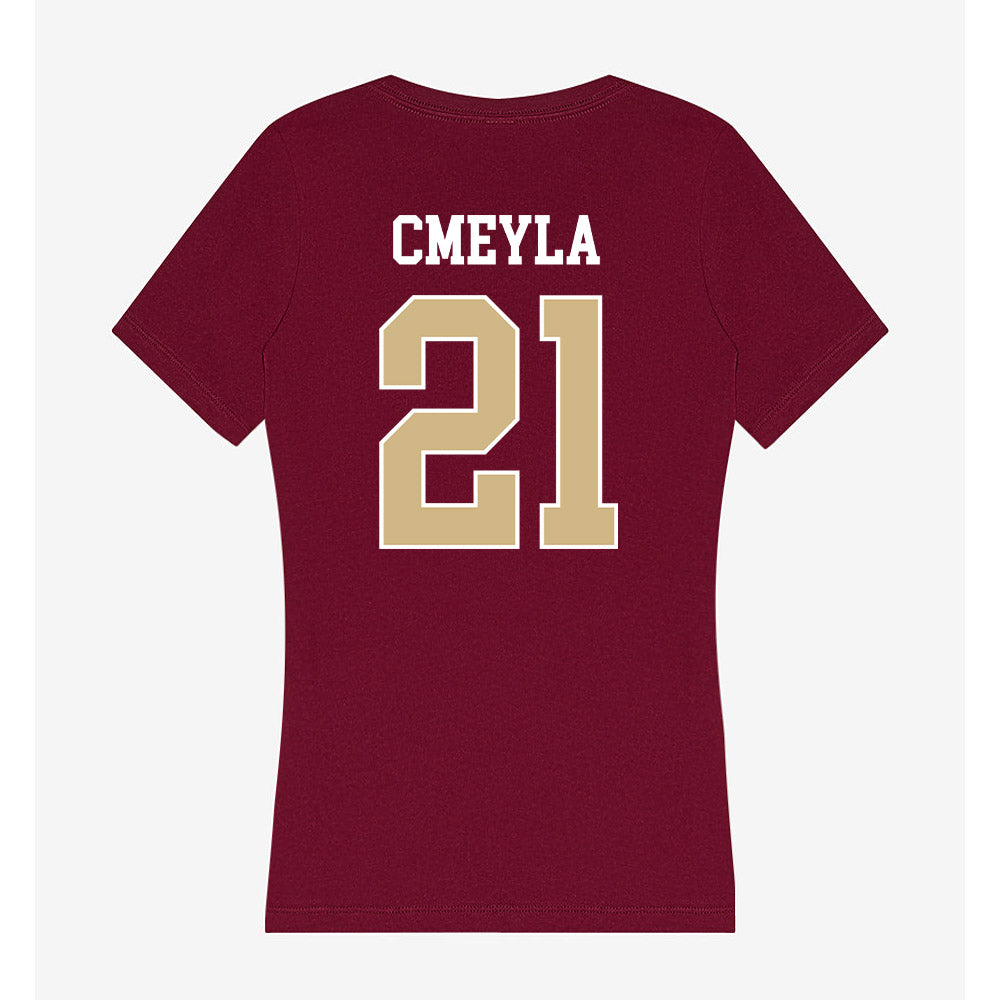 FSU - NCAA Baseball : Nathan Cmeyla - Women's V-Neck T-Shirt-1