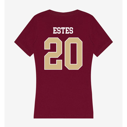 FSU - NCAA Baseball : Jace Estes - Women's V-Neck T-Shirt-1