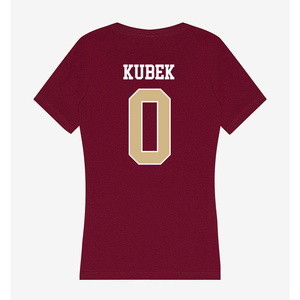 FSU - NCAA Women's Basketball : Allorie Kubek - Women's V-Neck T-Shirt-1
