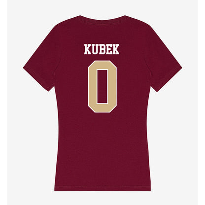 FSU - NCAA Women's Basketball : Allorie Kubek - Women's V-Neck T-Shirt-1