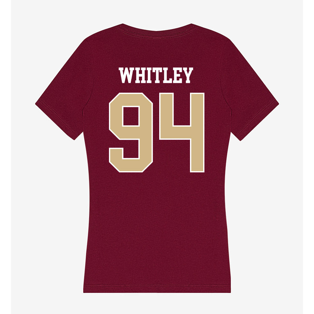 FSU - NCAA Football : Franklin Whitley - Women's V-Neck T-Shirt-1