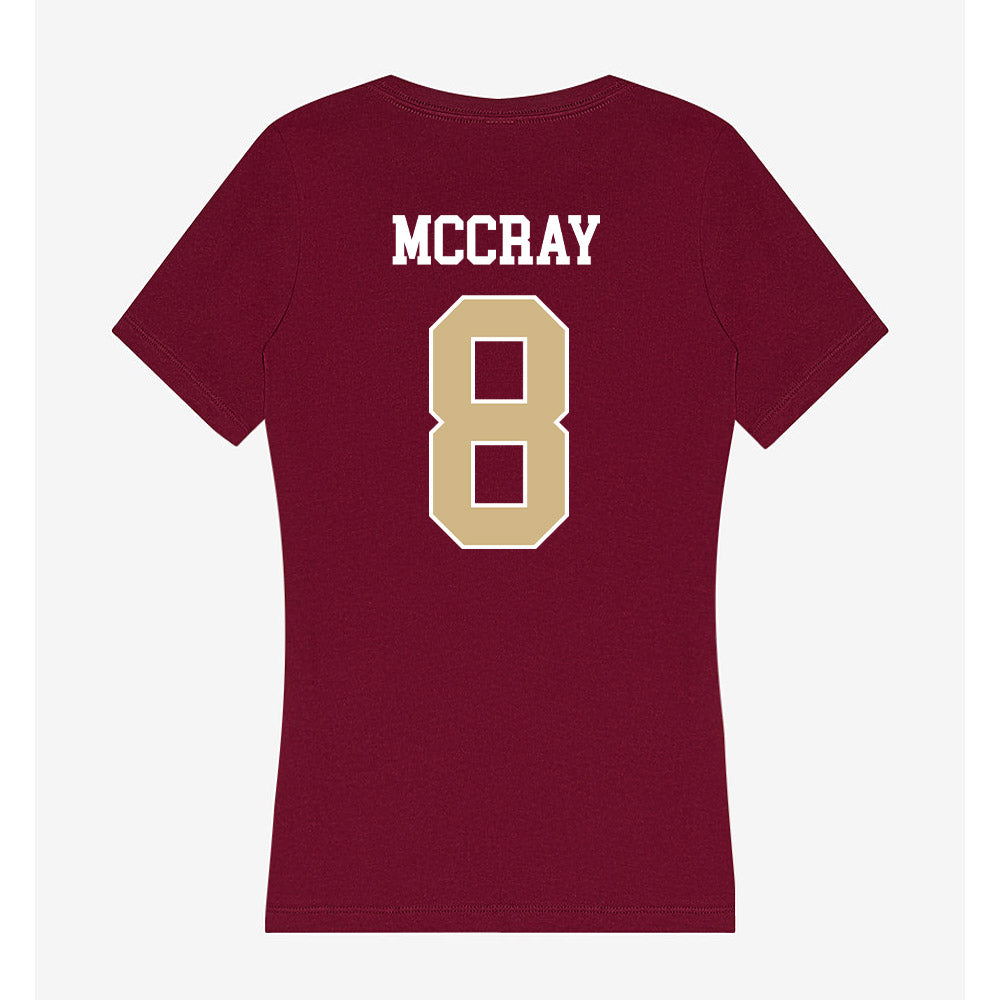 FSU - NCAA Football : Deante McCray - Women's V-Neck T-Shirt-1