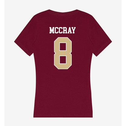 FSU - NCAA Football : Deante McCray - Women's V-Neck T-Shirt-1