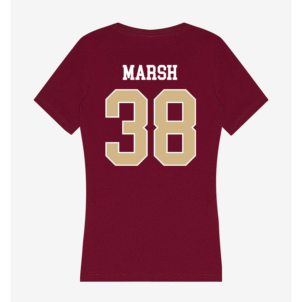 FSU - NCAA Baseball : Clancy Marsh - Women's V-Neck T-Shirt-1