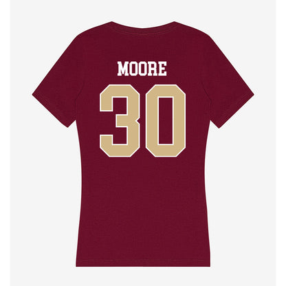 FSU - NCAA Baseball : Bryson Moore - Women's V-Neck T-Shirt-1