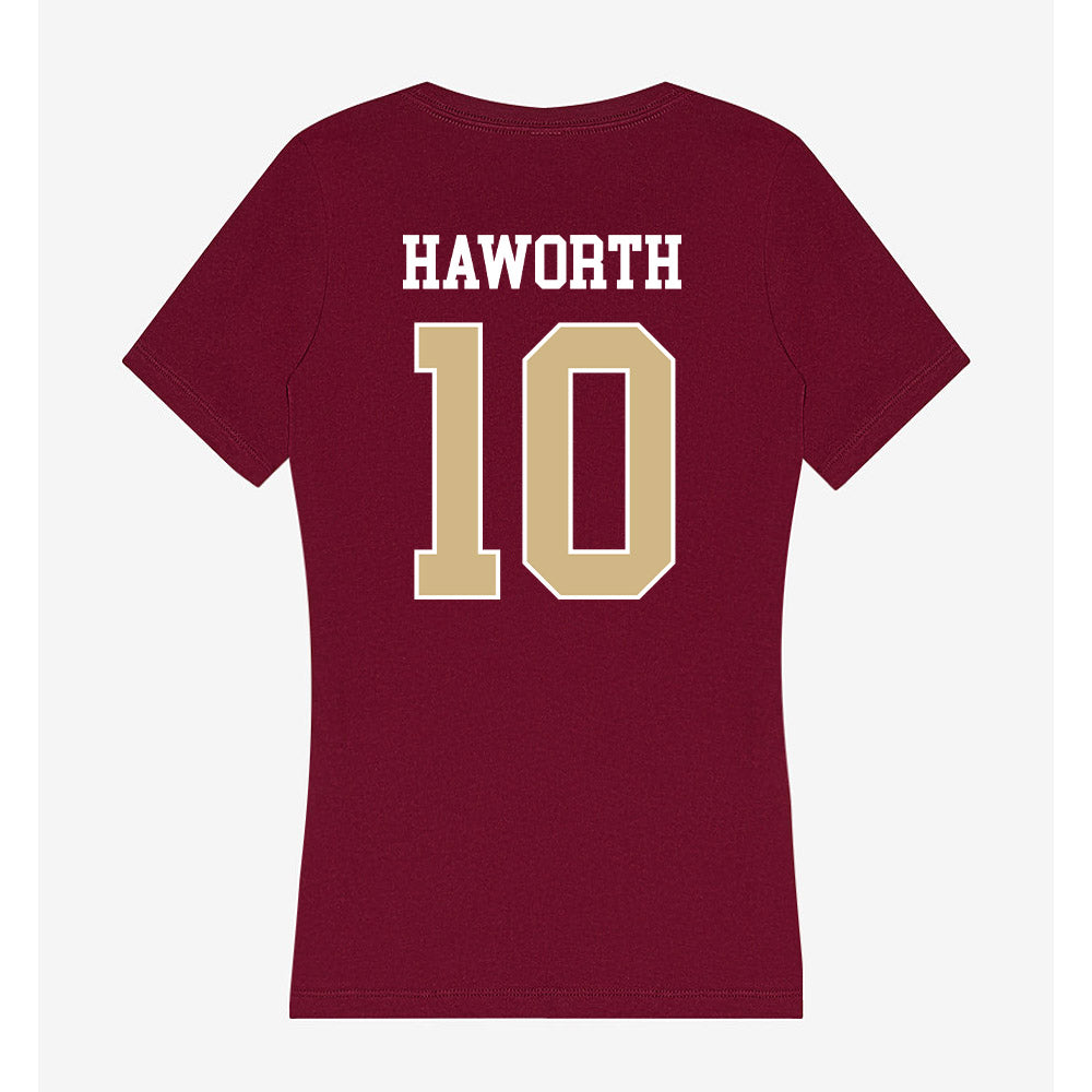 FSU - NCAA Beach Volleyball : Camryn Haworth - Women's V-Neck T-Shirt-1