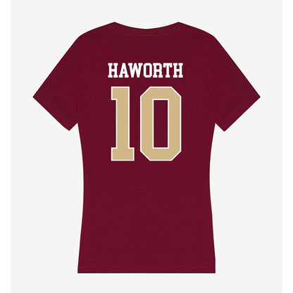 FSU - NCAA Beach Volleyball : Camryn Haworth - Women's V-Neck T-Shirt-1