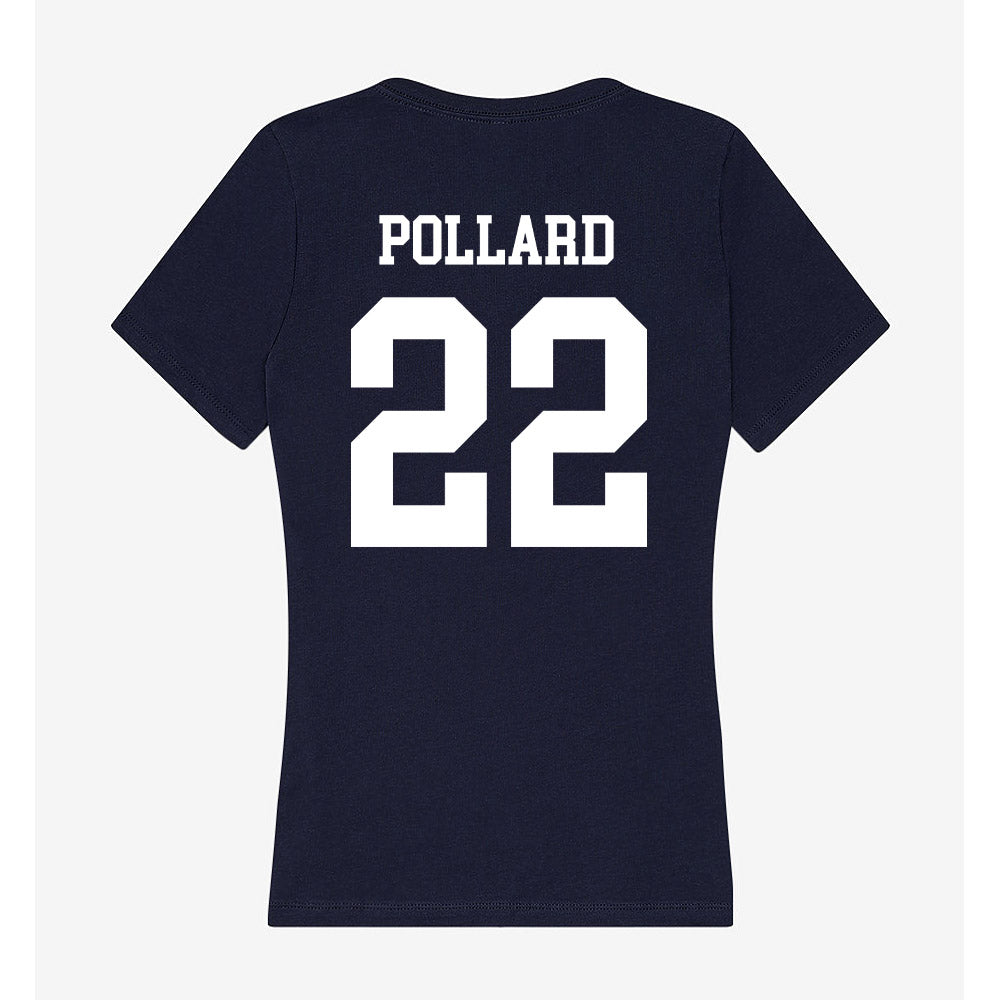 Samford - NCAA Men's Basketball : Jaxon Pollard - Women's V-Neck T-Shirt-1