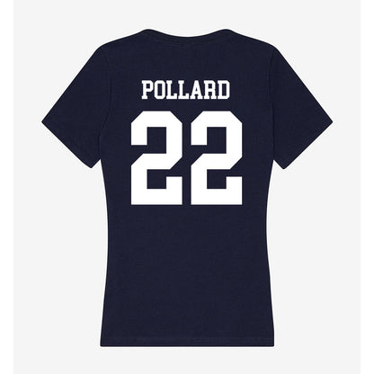 Samford - NCAA Men's Basketball : Jaxon Pollard - Women's V-Neck T-Shirt-1