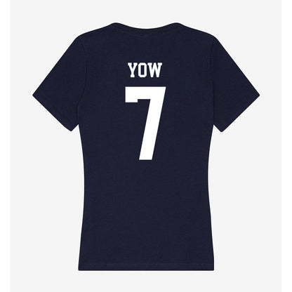 Samford - NCAA Football : Kerrell Yow - Women's V-Neck T-Shirt-1
