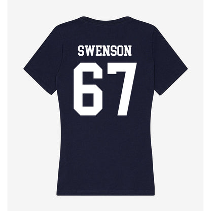 Samford - NCAA Football : Thayne Swenson - Women's V-Neck T-Shirt-1