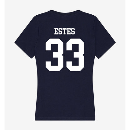 Samford - NCAA Football : Lawson Estes - Women's V-Neck T-Shirt-1