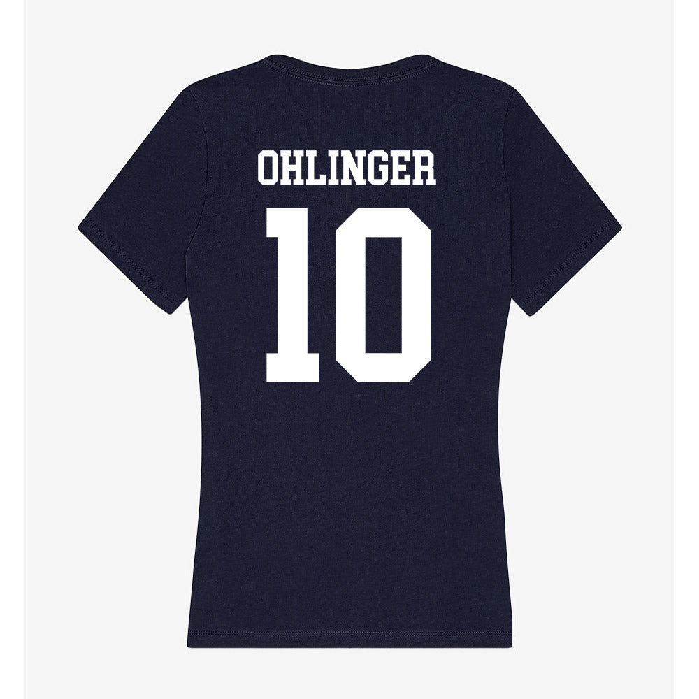 Samford - NCAA Women's Volleyball : Ali Ohlinger - Women's V-Neck T-Shirt-1