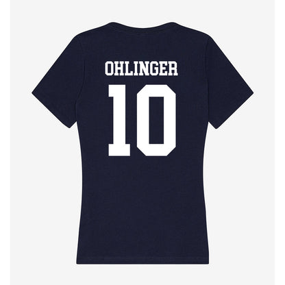 Samford - NCAA Women's Volleyball : Ali Ohlinger - Women's V-Neck T-Shirt-1