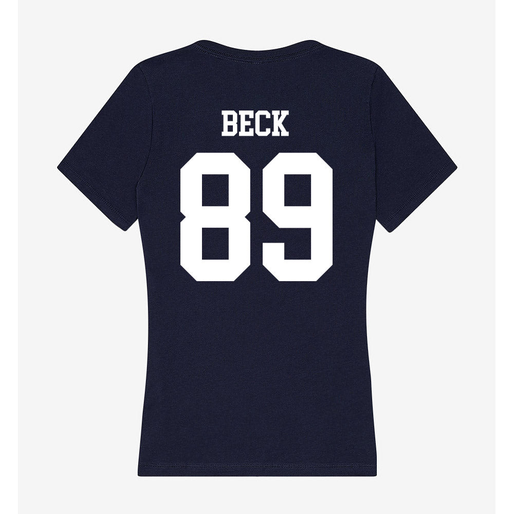 Samford - NCAA Football : Landon Beck - Women's V-Neck T-Shirt-1