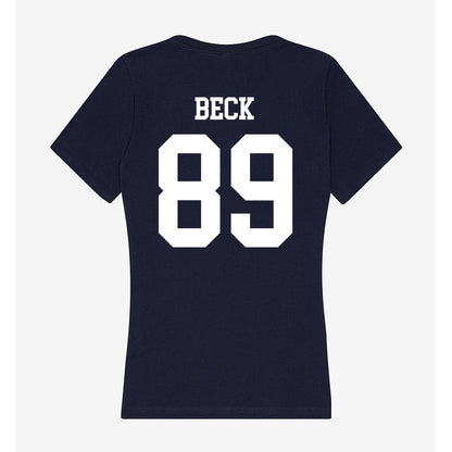 Samford - NCAA Football : Landon Beck - Women's V-Neck T-Shirt-1