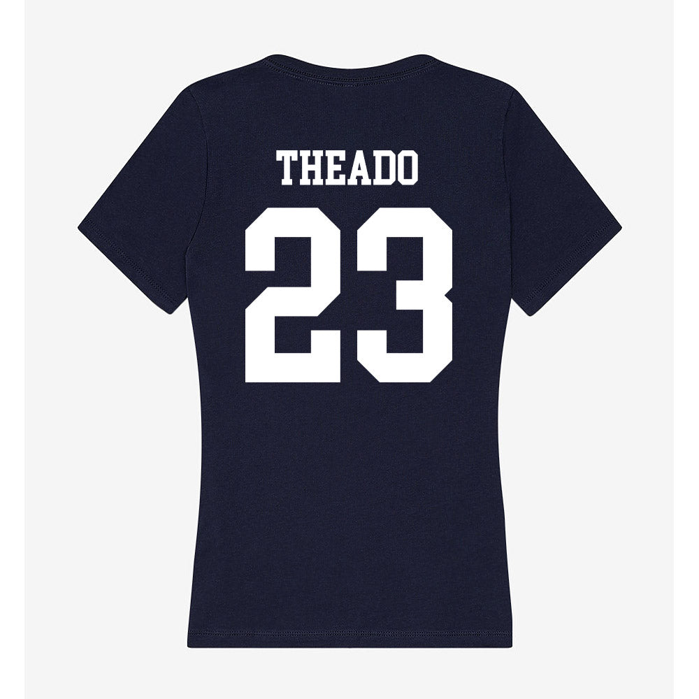 Samford - NCAA Football : David Theado - Women's V-Neck T-Shirt-1