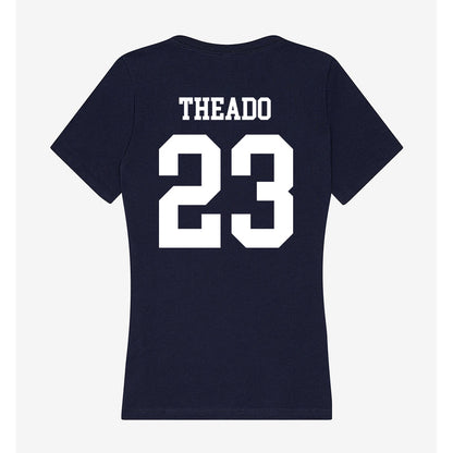 Samford - NCAA Football : David Theado - Women's V-Neck T-Shirt-1