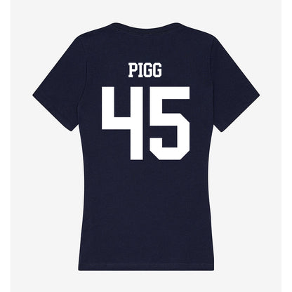 Samford - NCAA Football : Cannon Pigg - Women's V-Neck T-Shirt-1